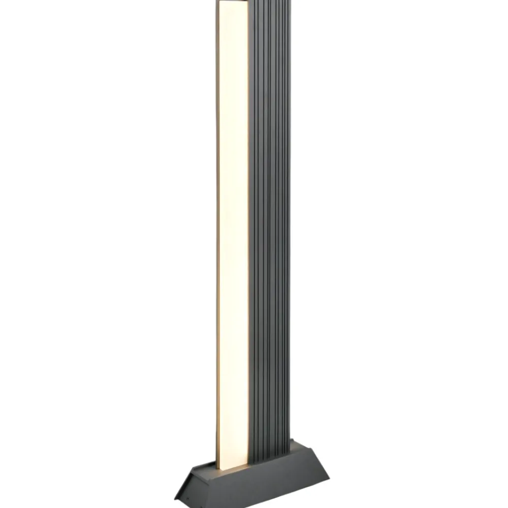 Lampioni Da Giardino-Selezionato da Mazzolaluce Lampione antracite da giardino 100cm led 16w 3000k ip44 moderno