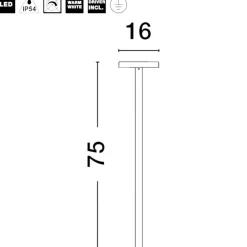 Lampioni Da Giardino-Selezionato da Mazzolaluce Lampione antracite da giardino led 10w 3000k moderno