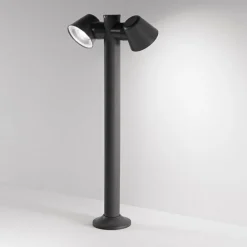 Lampioni Da Giardino-IsyLuce Lampione antracite da giardino moderno per esterni