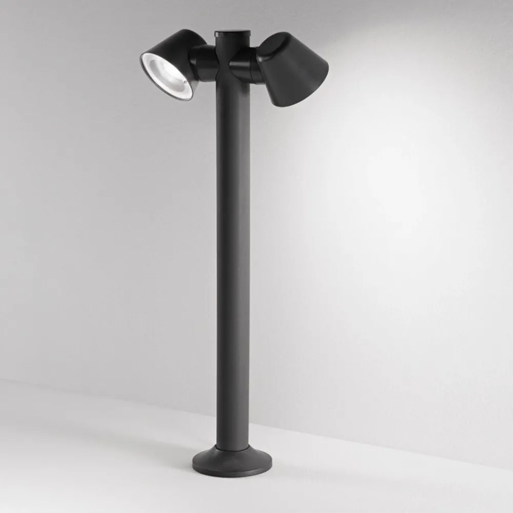 Lampioni Da Giardino-IsyLuce Lampione antracite da giardino moderno per esterni