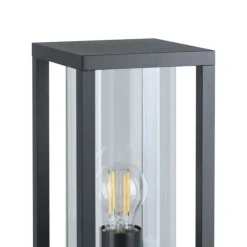 Applique Da Esterno-Selezionato da Mazzolaluce Lampione basso da giardino ip54 nero lampadine e27