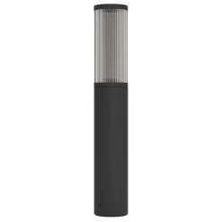 Lampioni Da Giardino-Selezionato da Mazzolaluce Lampione basso da giardino ip54 nero cilindrico h47 cm