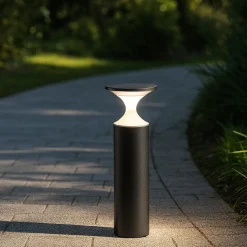 Lampioni Da Giardino-Selezionato da Mazzolaluce Lampione basso da giardino moderno grafite led 13w 3000k ip65