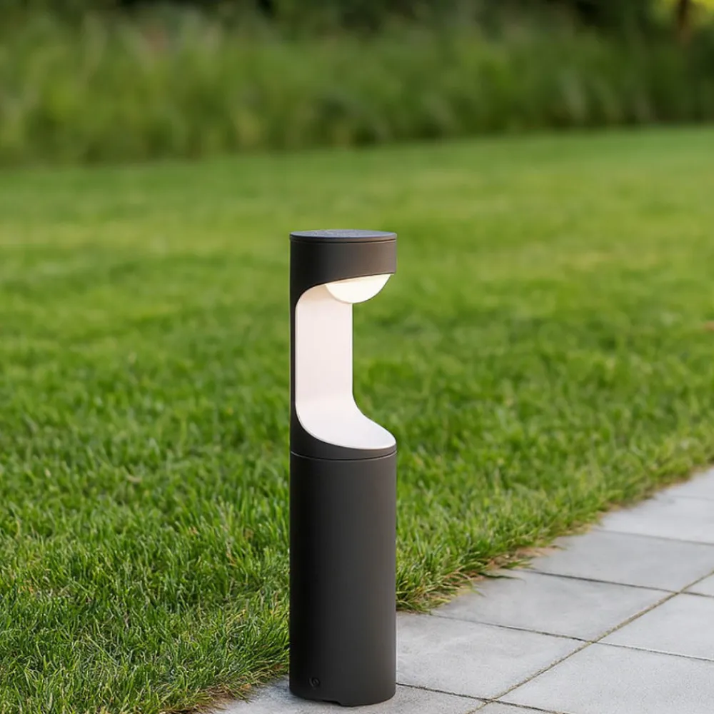 Lampioni Da Giardino-Selezionato da Mazzolaluce Lampione basso per esterno giardino grafite led 9w 40000k