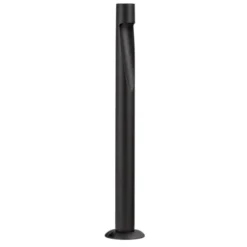 Lampioni Da Giardino-Selezionato da Mazzolaluce Lampione basso tubolare nero ip65 led 6w 3000k per giardini moderni