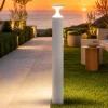 Lampioni Da Giardino-Selezionato da Mazzolaluce Lampione bianco da giardino moderno 90cm led 13w 4000k ip65