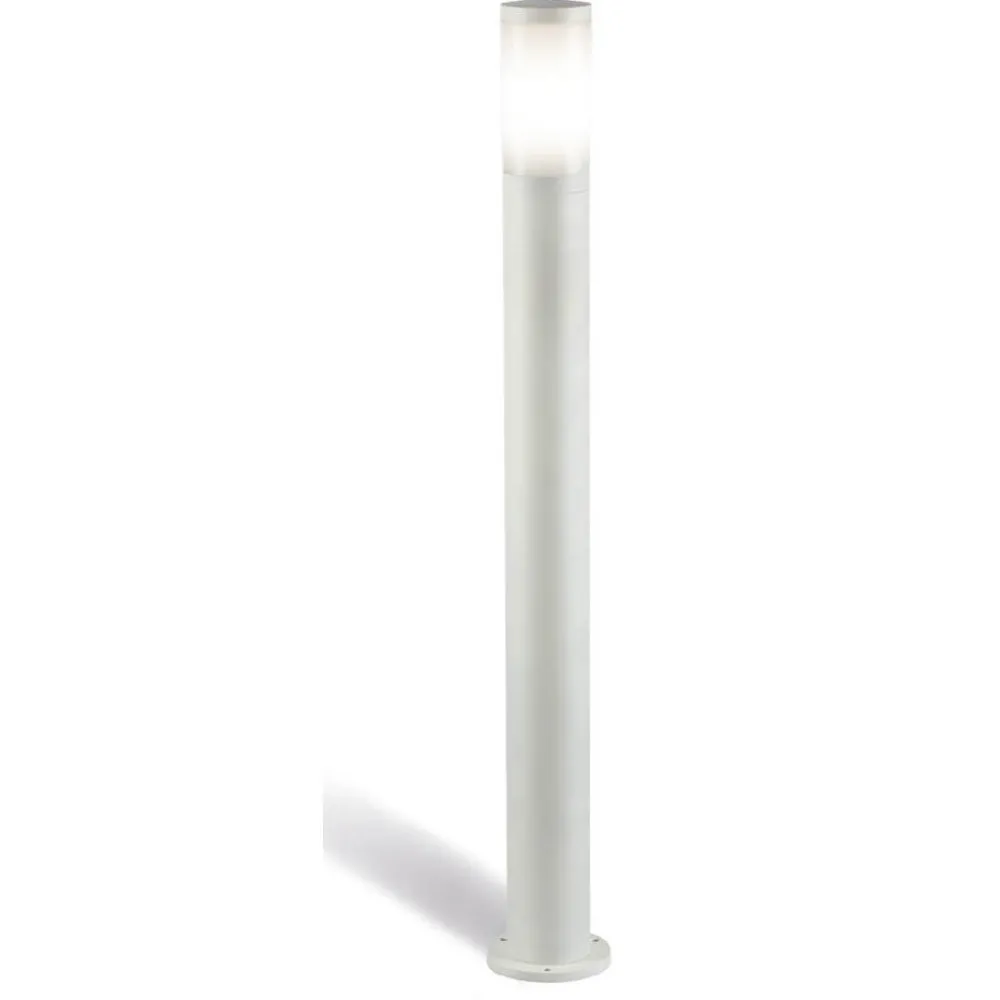 Lampioni Da Giardino-Selezionato da Mazzolaluce Lampione bianco da giardino moderno paletto 80cm ip65