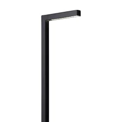 Lampioni Da Giardino-Selezionato da Mazzolaluce Lampione 95cm sottile moderno nero da giardino led anti salsedine