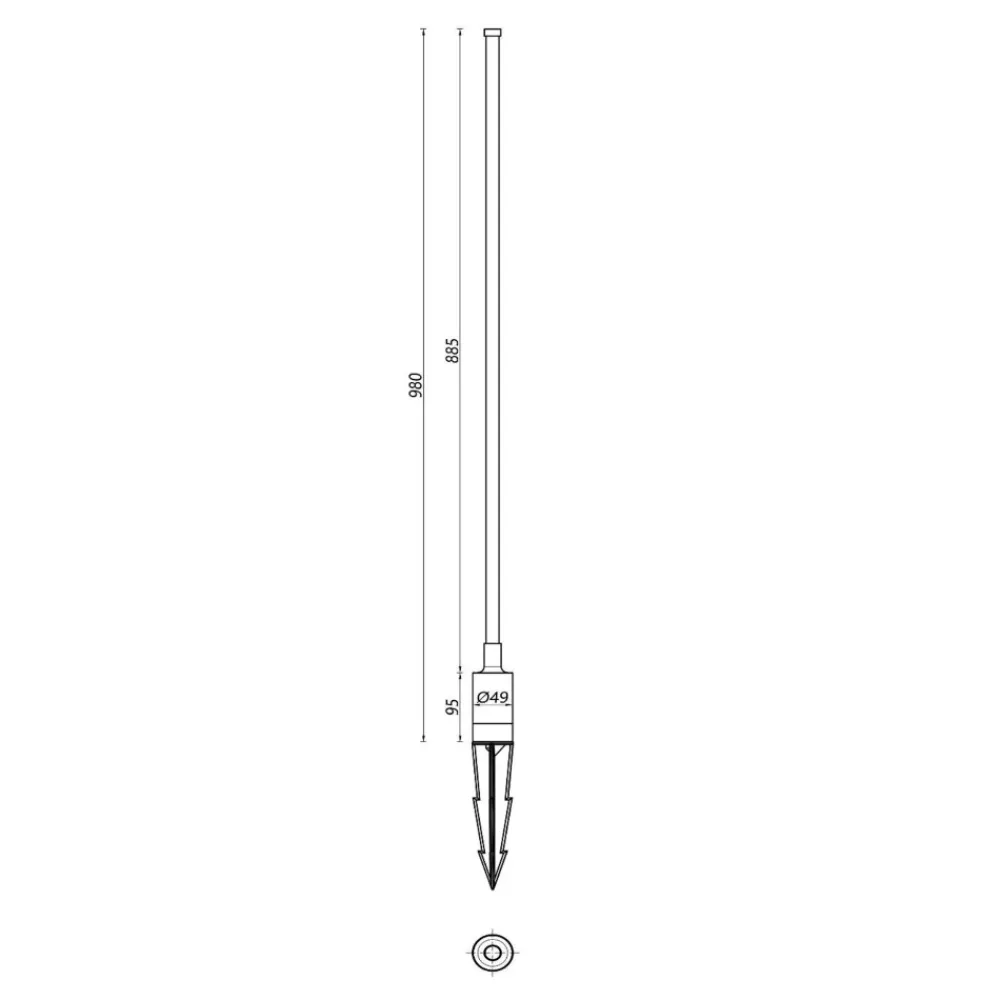 Lampioni Da Giardino-Selezionato da Mazzolaluce Lampione con picchetto da prato per illuminazione giardino led 6w 3000k