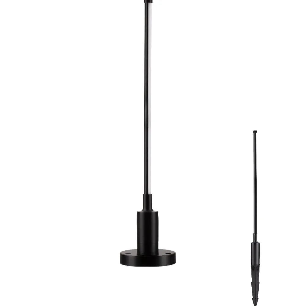 Lampioni Da Giardino-Selezionato da Mazzolaluce Lampione con picchetto luce da giardino nero led 6w 3000ksottile