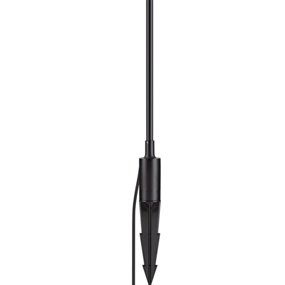 Lampioni Da Giardino-Selezionato da Mazzolaluce Lampione con picchetto luce da giardino nero led 6w 3000ksottile