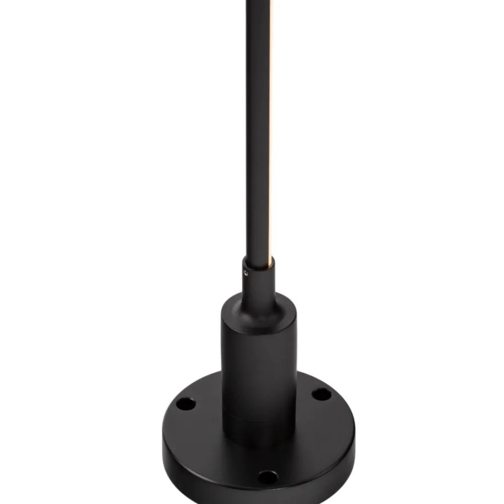 Lampioni Da Giardino-Selezionato da Mazzolaluce Lampione con picchetto luce da giardino nero led 6w 3000ksottile