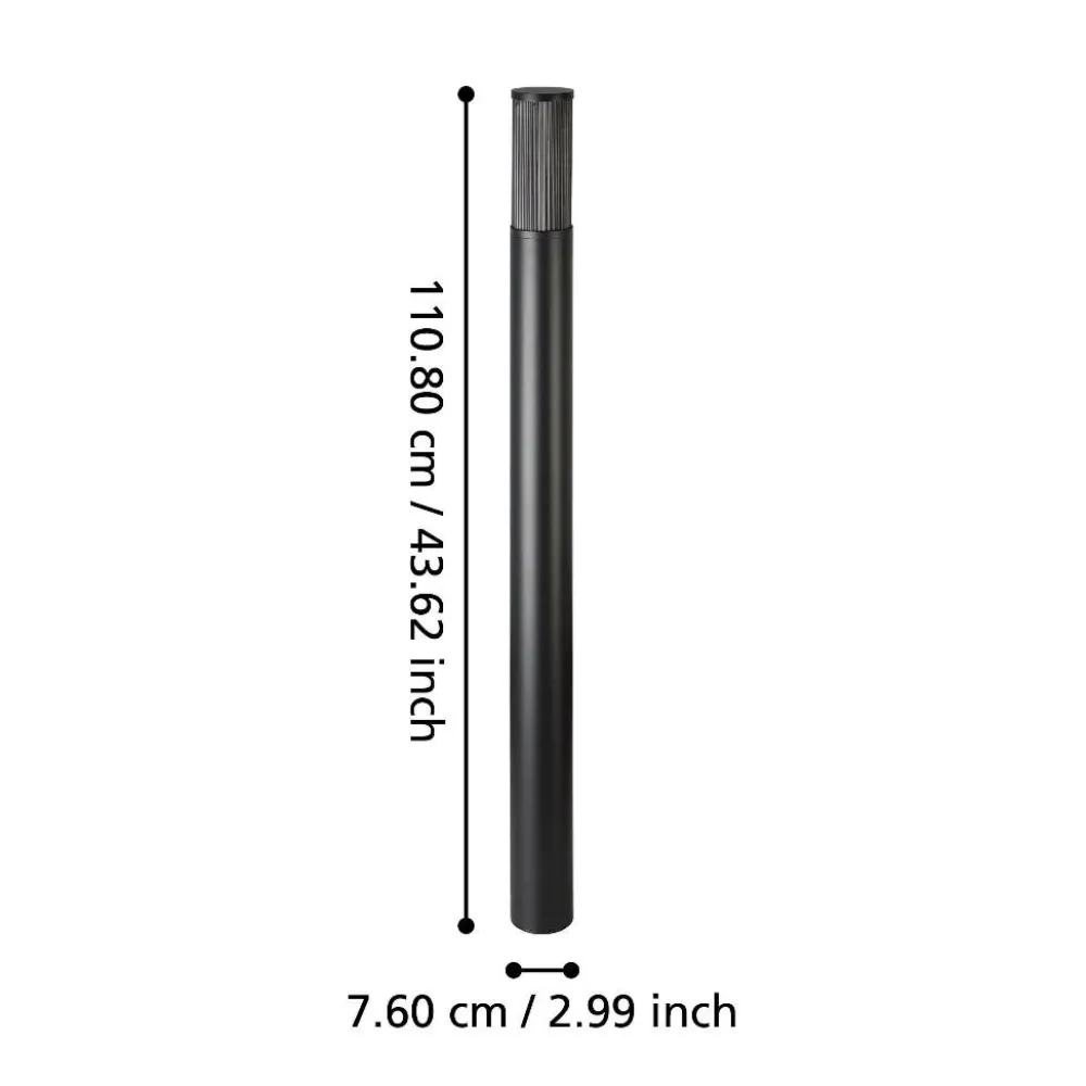 Lampioni Da Giardino-Selezionato da Mazzolaluce Lampione da esterno giardino nero ip54 h110 cm