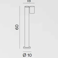 Lampioni Da Giardino-Perenz Illuminazione Lampione da esterno giardino pull perenz gu10 antracite ip65 orientabile