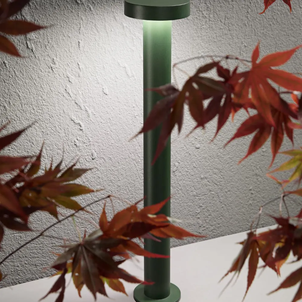 Lampioni Da Giardino-Perenz Illuminazione Lampione da esterno giardino verde opaco ip65 led 3000k h60 cm