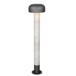 Lampioni Da Giardino-Selezionato da Mazzolaluce Lampione da esterno ip54 h84 cm grigio cemento