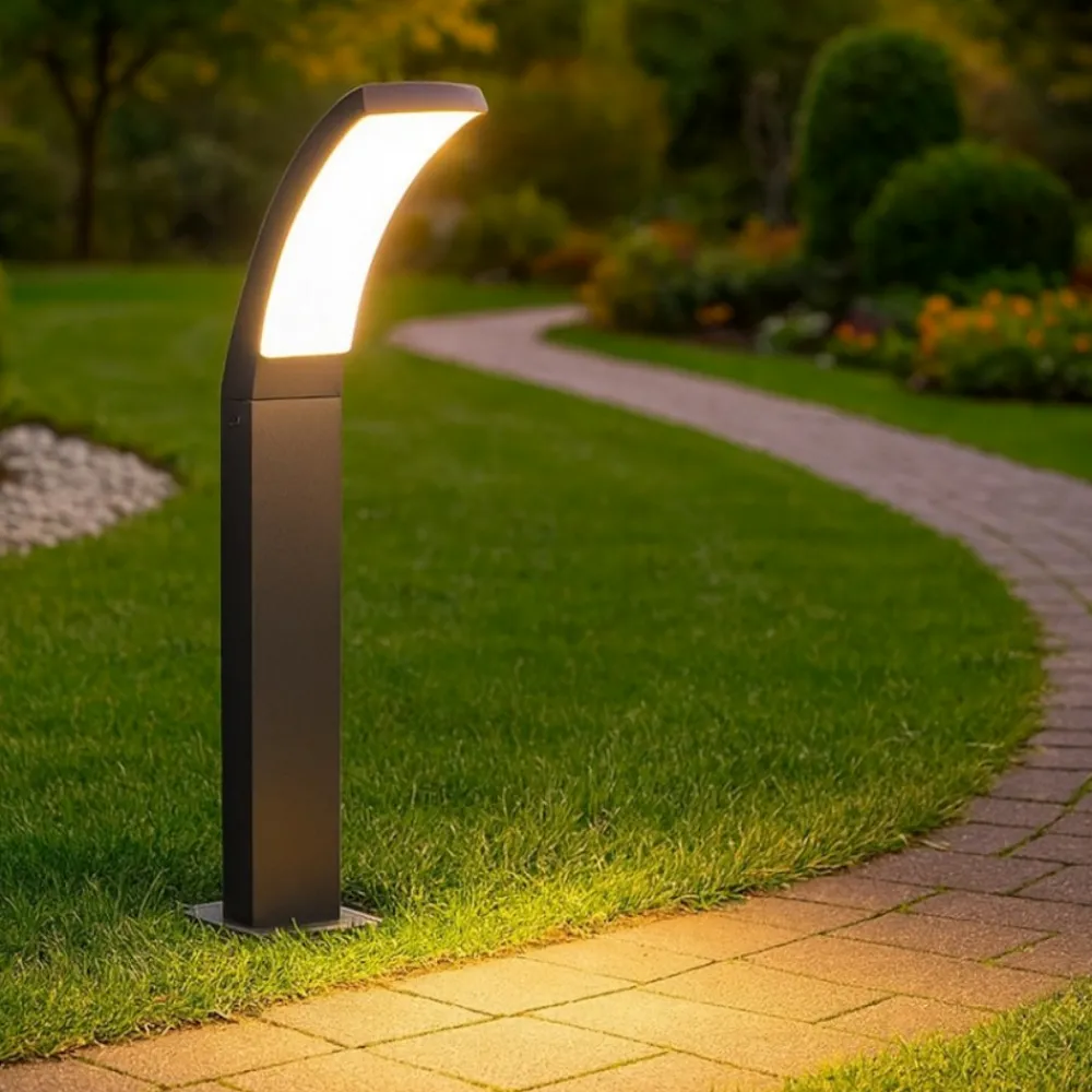 Lampioni Da Giardino-Selezionato da Mazzolaluce Lampione da esterno ip44 led 12,5w grigio antracite