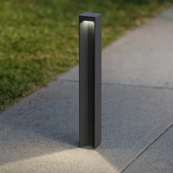 Lampioni Da Giardino-Ideal Lux Lampione da esterno kurt pt 4000k nero ip54 design