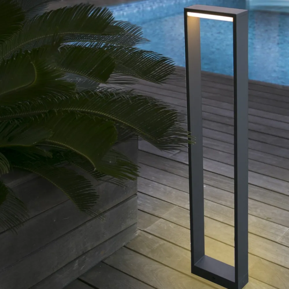 Lampioni Da Giardino-Selezionato da Mazzolaluce Lampione da esterno led 8w 3000k ip54 moderno illuminazione verso il basso