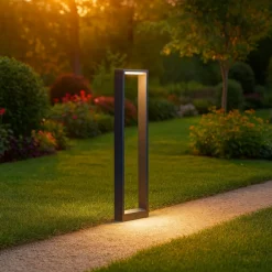 Lampioni Da Giardino-Selezionato da Mazzolaluce Lampione da esterno led 8w 3000k ip54 moderno illuminazione verso il basso