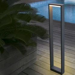 Lampioni Da Giardino-Selezionato da Mazzolaluce Lampione da esterno led 8w 3000k per giardino 50 cm moderno