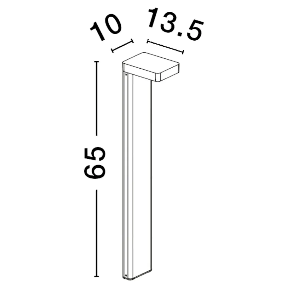 Lampioni Da Giardino-Selezionato da Mazzolaluce Lampione da giardino antracite led 8w 3000k moderno