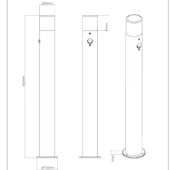 Lampioni Da Giardino-Selezionato da Mazzolaluce Lampione da giardino antracite con sensore di movimento