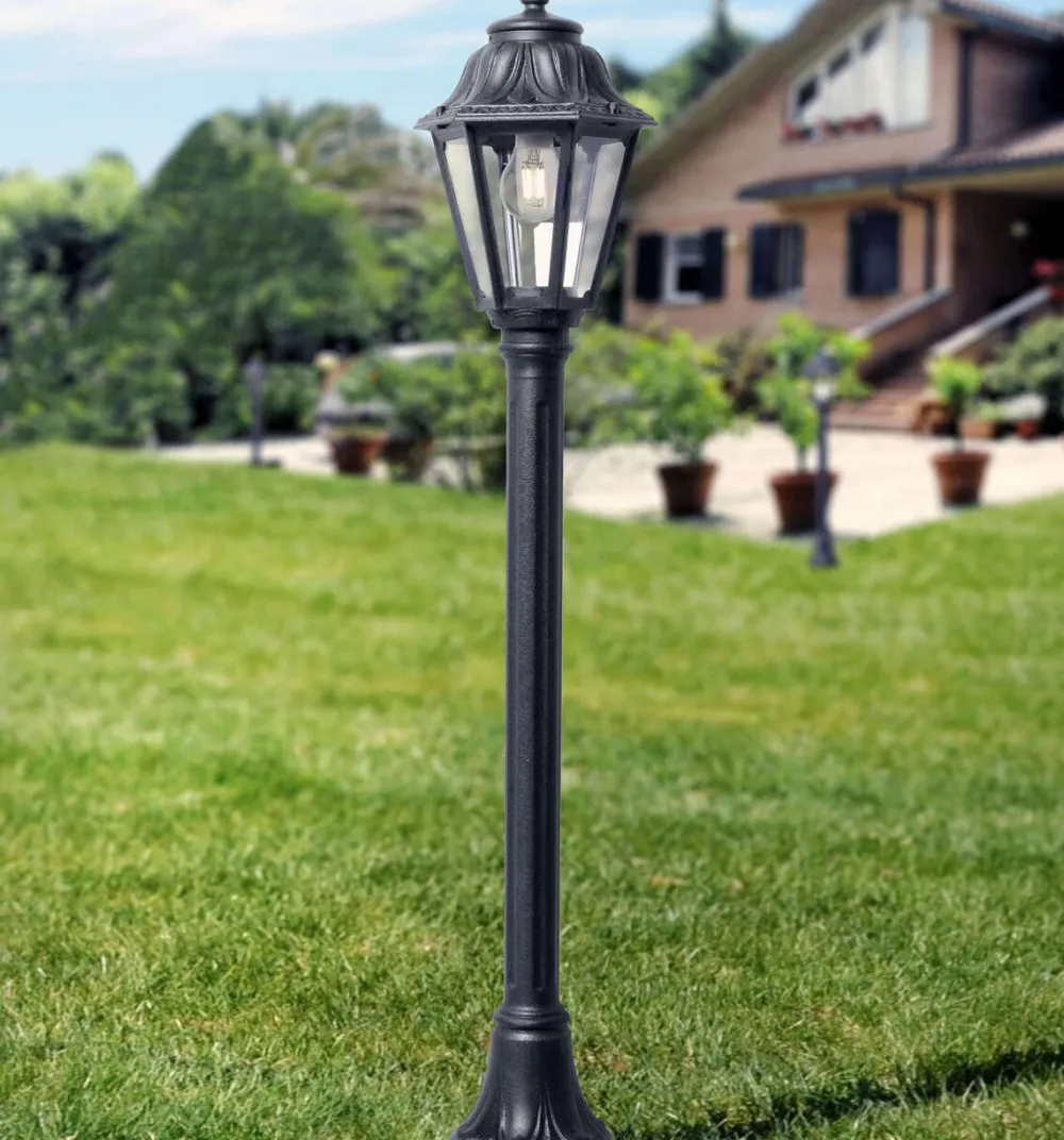 Lampioni Da Giardino-Top Light Lampione da giardino asti nero anti ruggine