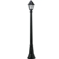 Lampioni Da Giardino-Top Light Lampione da giardino 182cm design lanterna nera asti