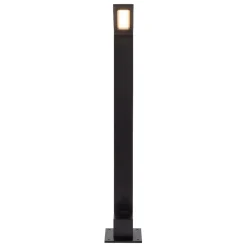 Lampioni Da Giardino-Selezionato da Mazzolaluce Lampione da giardino 60cm nero design modereno sottile led 6w 3000k