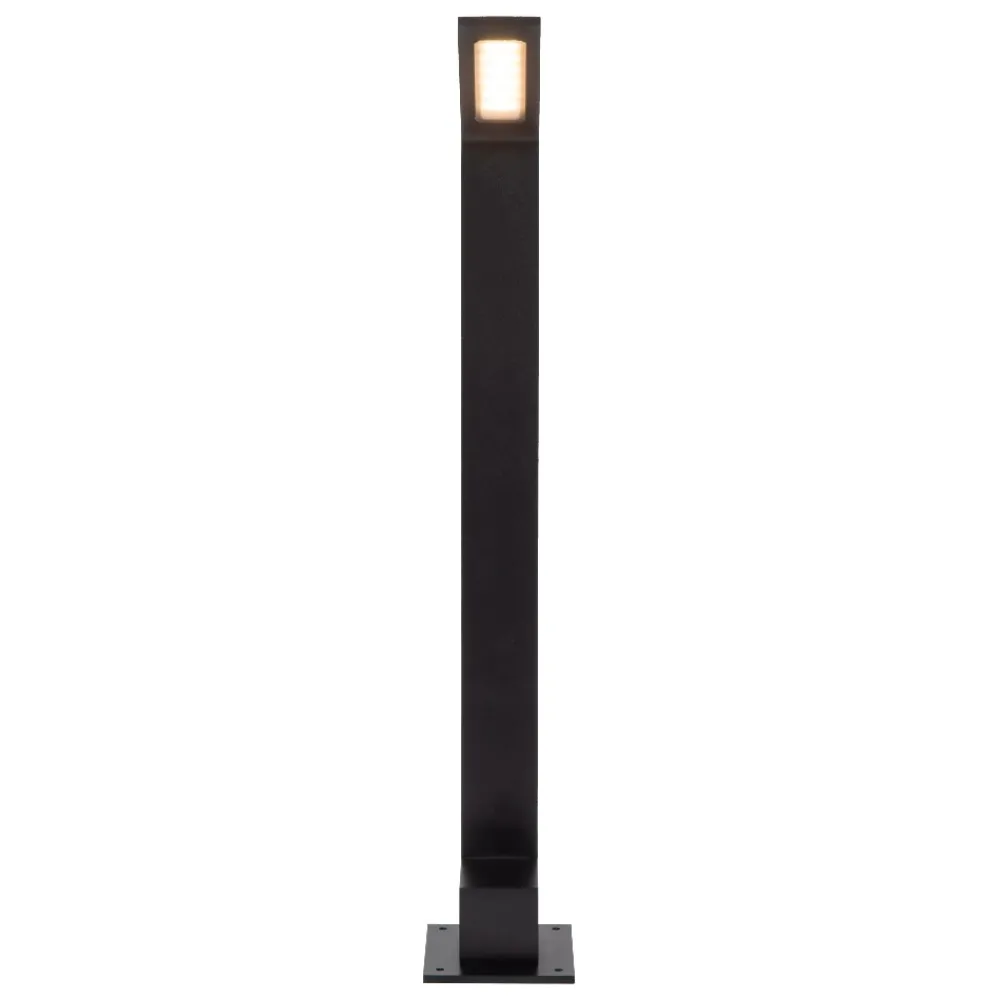 Lampioni Da Giardino-Selezionato da Mazzolaluce Lampione da giardino 60cm nero design modereno sottile led 6w 3000k