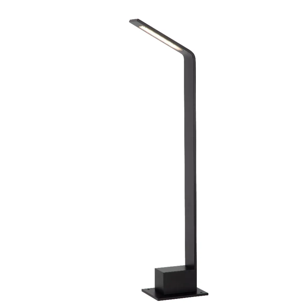 Lampioni Da Giardino-Selezionato da Mazzolaluce Lampione da giardino 60cm nero design modereno sottile led 6w 3000k