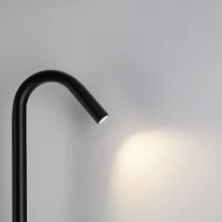 Lampioni Da Giardino-Selezionato da Mazzolaluce Lampione da giardino design curvo nero 60cm anti corrosione