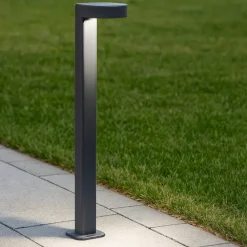 Lampioni Da Giardino-Gea Luce Lampione da giardino led 13w 4000k antracite ip65 h50 cm
