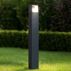Lampioni Da Giardino-Gea Luce Lampione da giardino led 9w antracite ip54 h100 cm