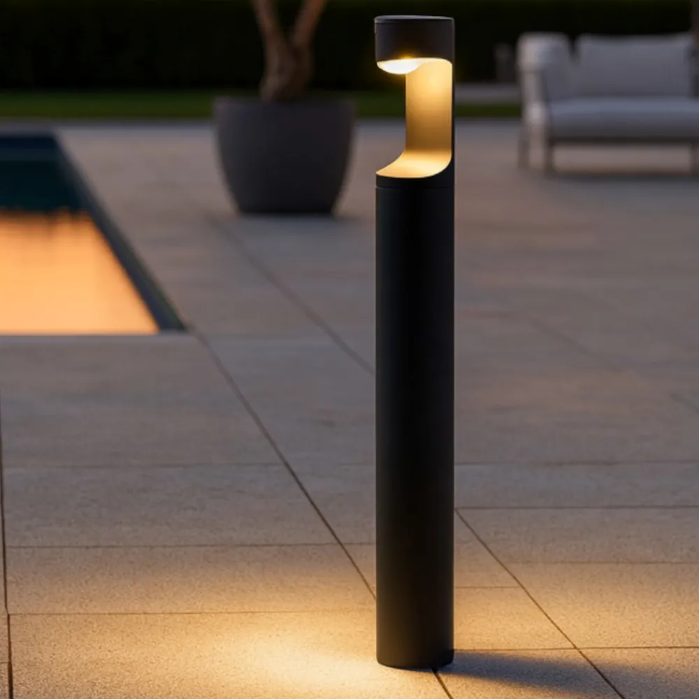Lampioni Da Giardino-Selezionato da Mazzolaluce Lampione da giardino grafite moderno led 9w 4000k ip54