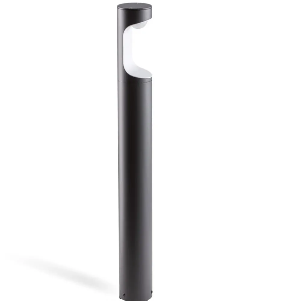 Lampioni Da Giardino-Selezionato da Mazzolaluce Lampione da giardino grafite moderno led 9w 4000k ip54
