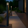 Lampioni Da Giardino-Selezionato da Mazzolaluce Lampione da giardino grigio antracite cilindro moderno e27 ip54