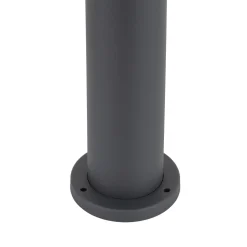 Lampioni Da Giardino-Selezionato da Mazzolaluce Lampione da giardino grigio antracite cilindro moderno e27 ip54