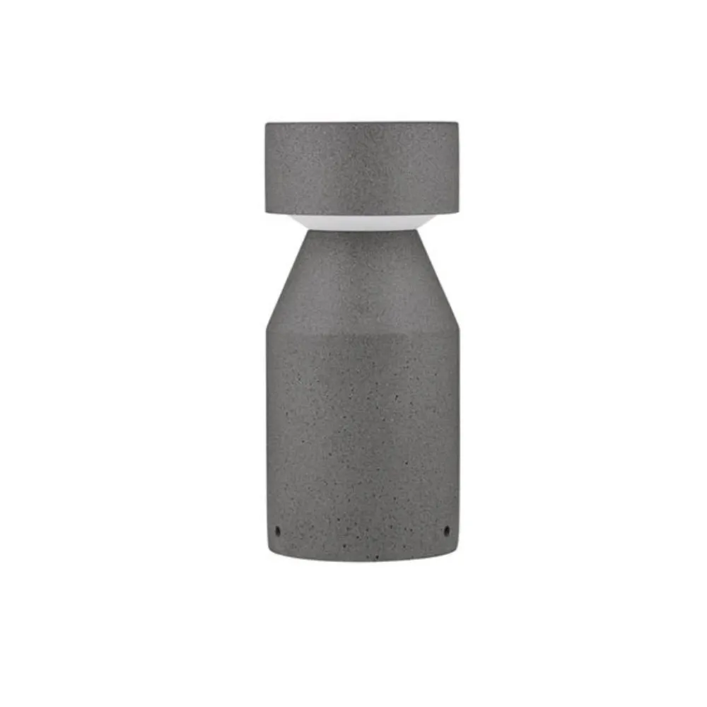 Lampioni Da Giardino-Selezionato da Mazzolaluce Lampione da giardino in cemento nero led 12w 3000k ip65