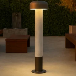 Lampioni Da Giardino-Selezionato da Mazzolaluce Lampione da giardino ip54 h54 cm grigio cemento