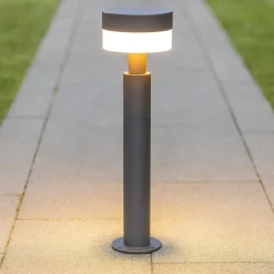 Lampioni Da Giardino-Selezionato da Mazzolaluce Lampione da giardino ip54 led 8w antracite anti corrosione