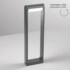 Lampioni Da Giardino-Perenz Illuminazione Lampione da giardino led 12w 3000k orienta moderno antracite perenz