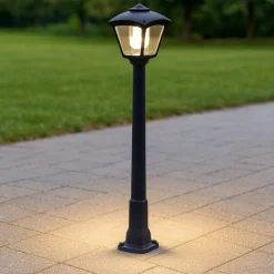 Lampioni Da Giardino-Top Light Lampione da giardino lerici nero anti corrosione ip55