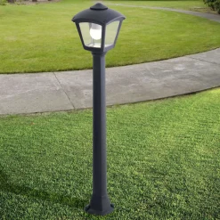 Lampioni Da Giardino-Top Light Lampione da giardino lerici nero anti corrosione ip55