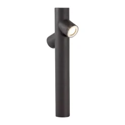 Lampioni Da Giardino-Selezionato da Mazzolaluce Lampione da giardino 2 luci grigio antracite moderno