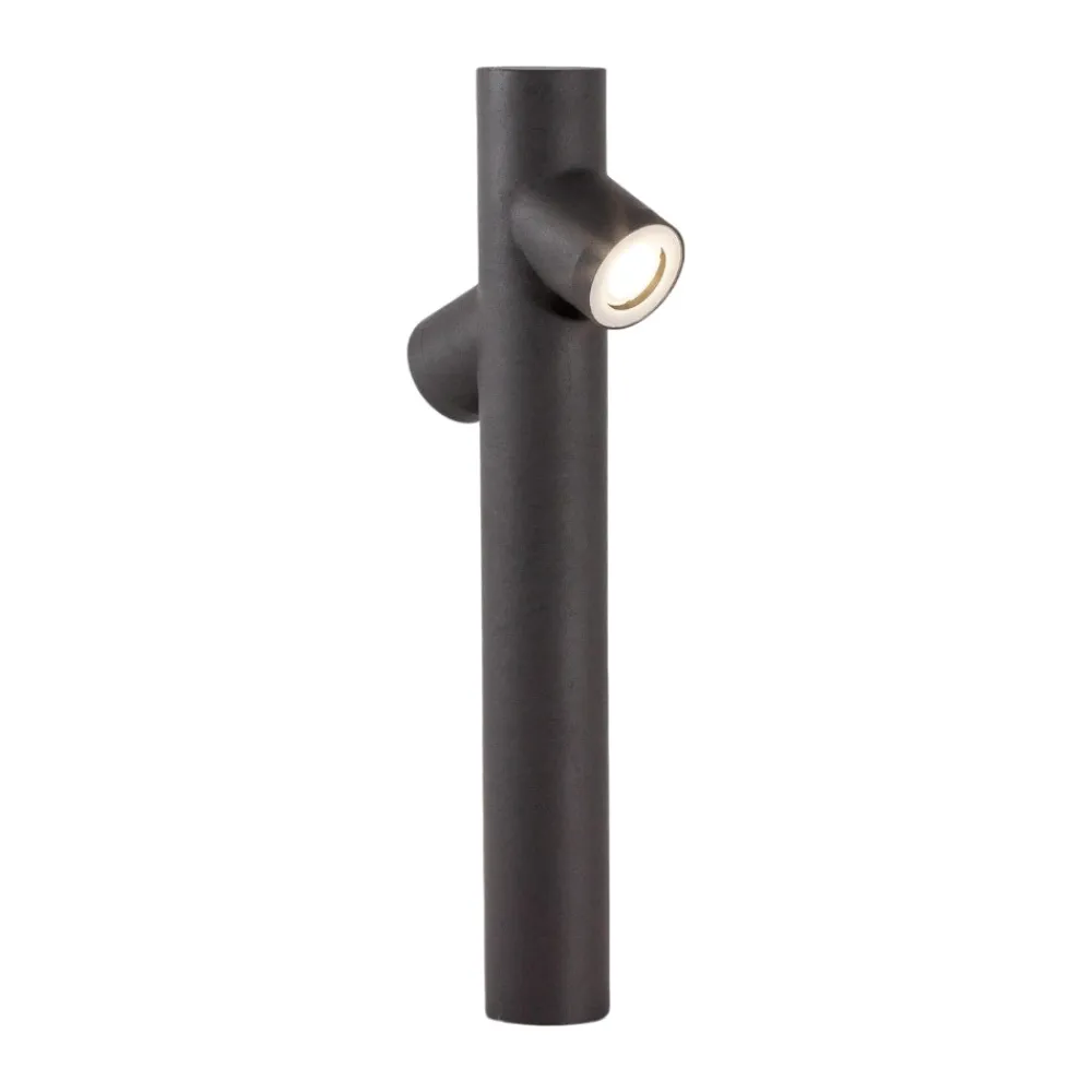 Lampioni Da Giardino-Selezionato da Mazzolaluce Lampione da giardino 2 luci grigio antracite moderno