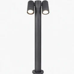 Lampioni Da Giardino-Top Light Lampione da giardino moderno antracite due luci orientabili oslo ip65