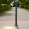 Lampioni Da Giardino-Selezionato da Mazzolaluce Lampione da giardino moderno luce orientabile antracite