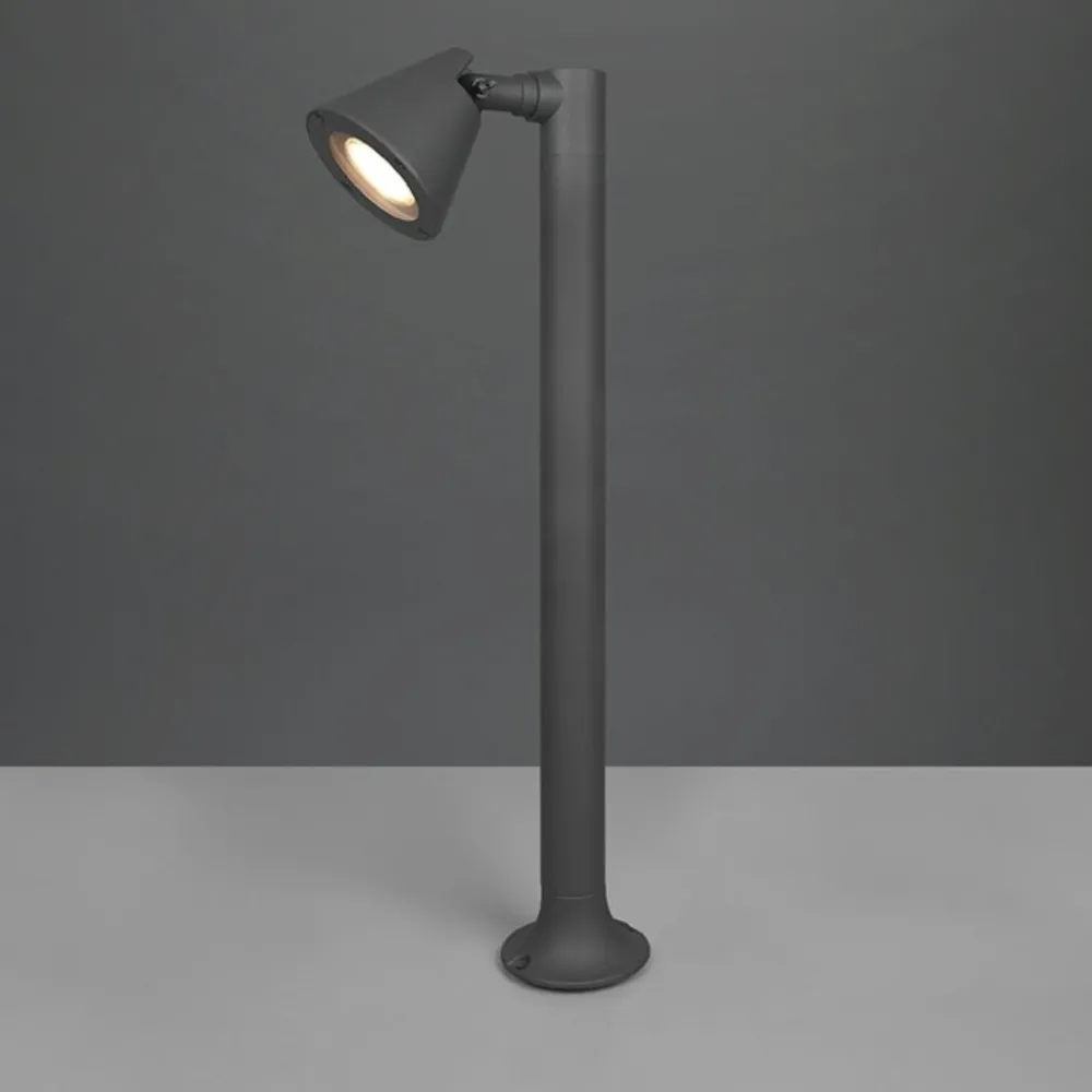 Lampioni Da Giardino-Selezionato da Mazzolaluce Lampione da giardino moderno luce orientabile antracite